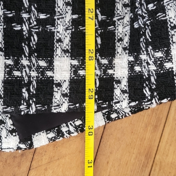 Ny & Co Long Sleeve Tweed Black & White Blazer - Picture 10 of 11